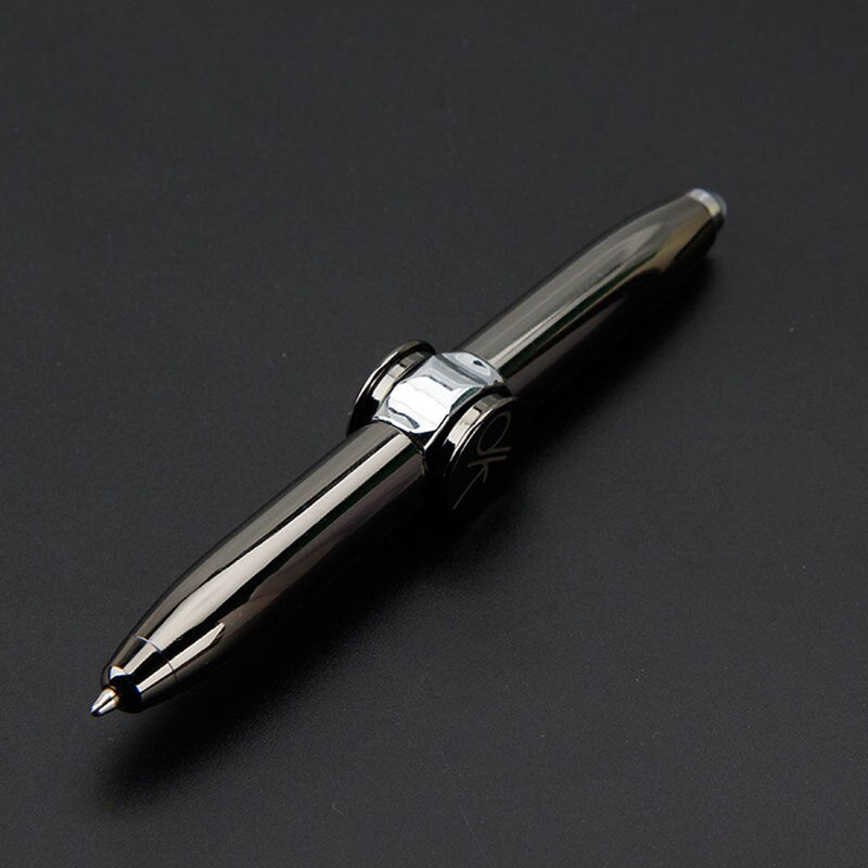 1pcs Creative Multi-Function LED Rotate Decompression Gyroscope Metal Ballpoint Pen Fashion Office School Supplies Writing Pens serve a voce